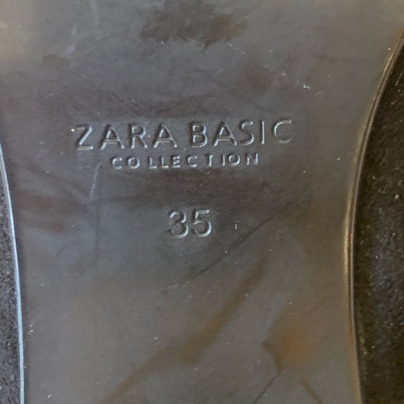 Zara basic NWT over the knee boots. Black euro 35 USA 4.5/5 women’s gold trim - Picture 8 of 15